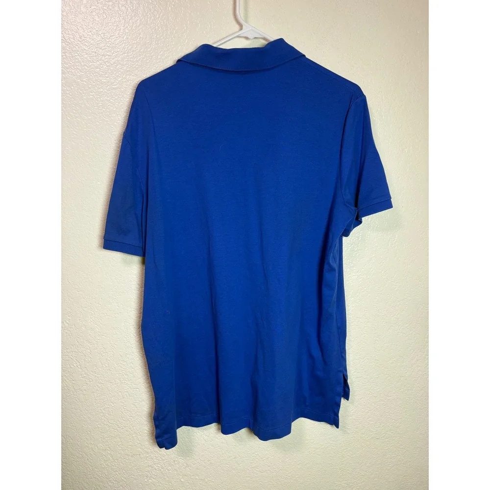 Polo Ralph Lauren Mens Pima Soft Touch Polo Shirt Blue Large Multi Pony Logo